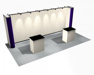20 ft Deluxe Flat Wall with Side Walls