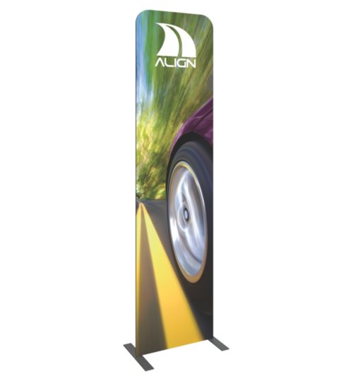 TensionLite Single Sided Mini-Wall Straight Left Design 600 trade show banner